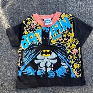 1991 kids 6. DC Comics Batman Tee with Blue and Yellow Accents